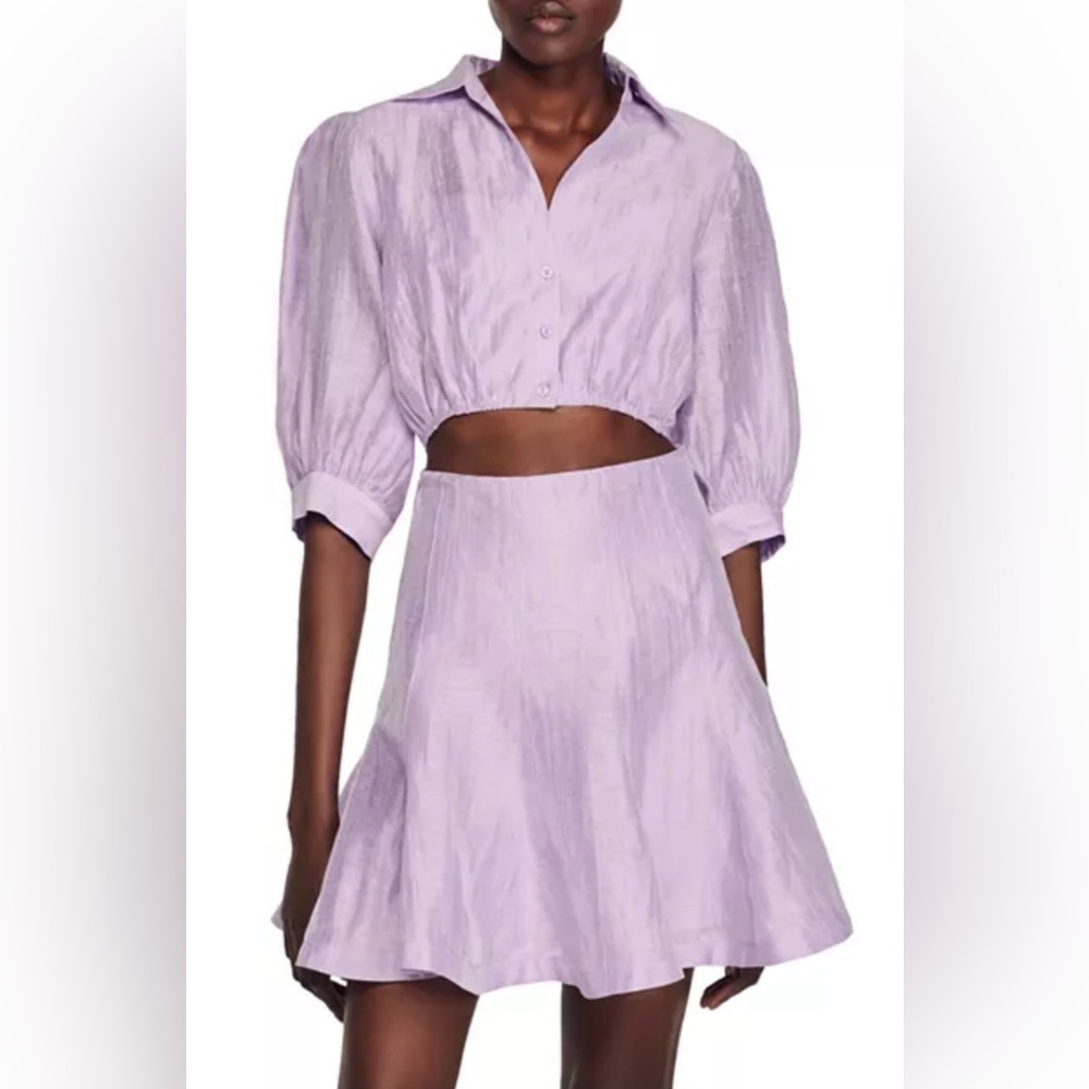 Sandro Kya Front Cut Out Dress Size US10/EU42 NWT
